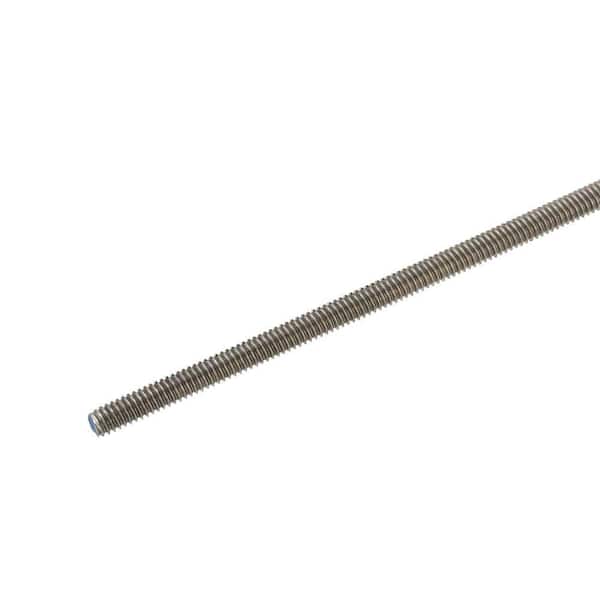 1/2 in. x 2 ft. Hot-Dip Galvanized Steel (Coarse) Threaded Rod Metal Stock