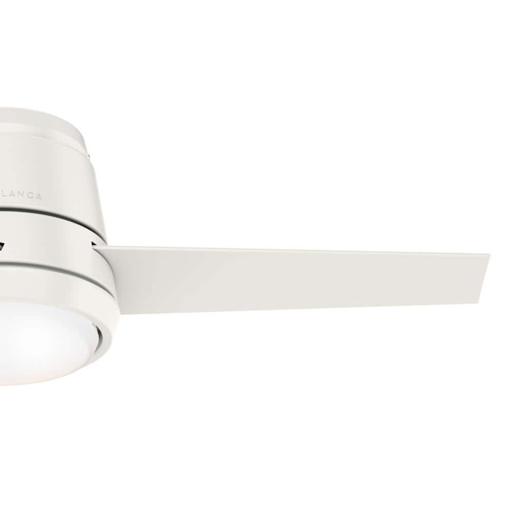 Fresh White 44" Low Profile 3-Blade Ceiling Fan with LED Light