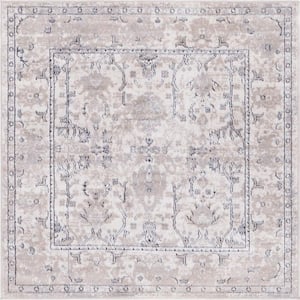 Portland Central Ivory 4 ft. x 4 ft. Square Area Rug