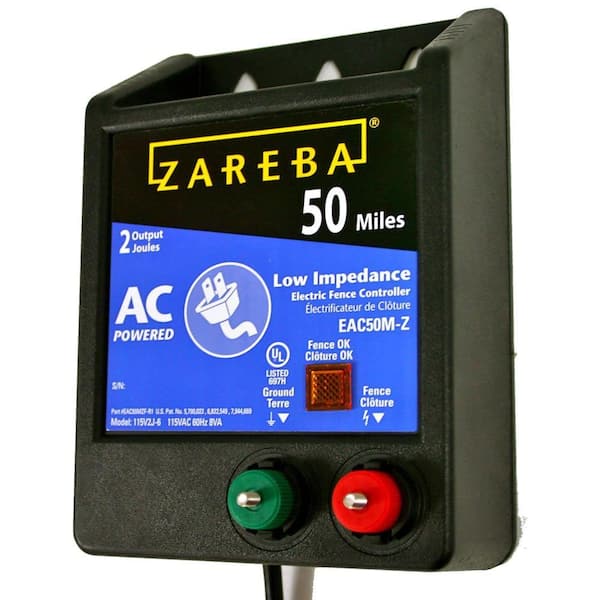 Zareba 50 Mile AC Low Impedance Energizer EAC50M-Z - The Home Depot
