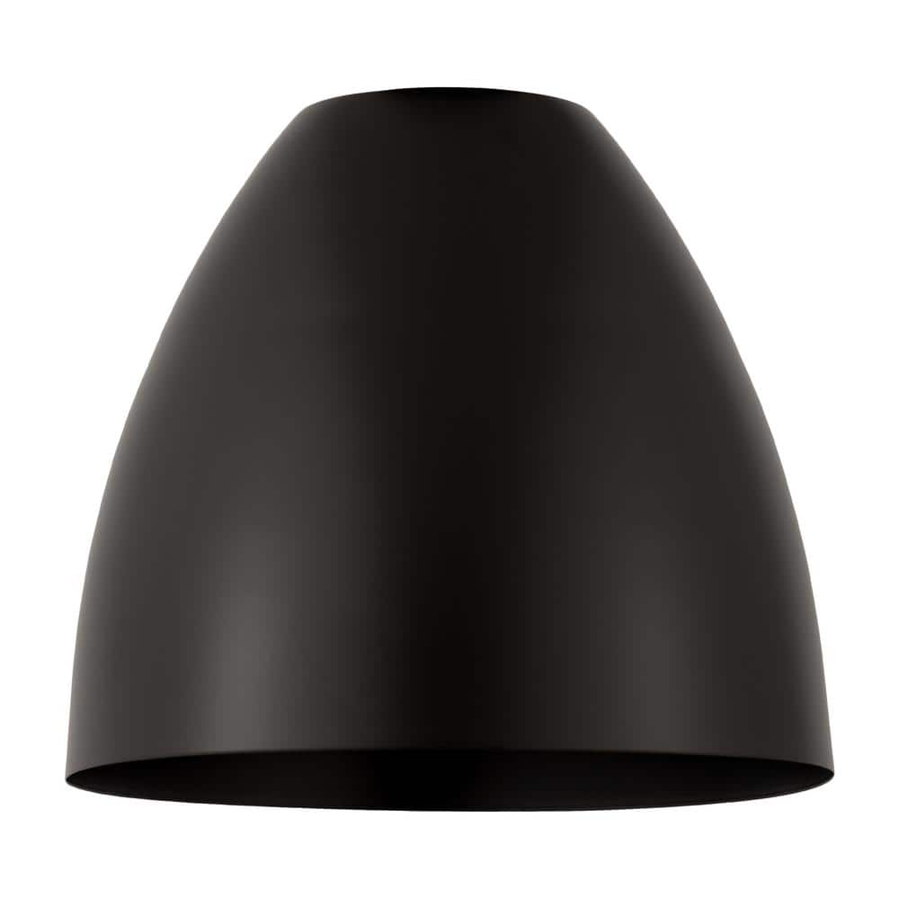 Edison Matte Black Glass Mini Pendant Light