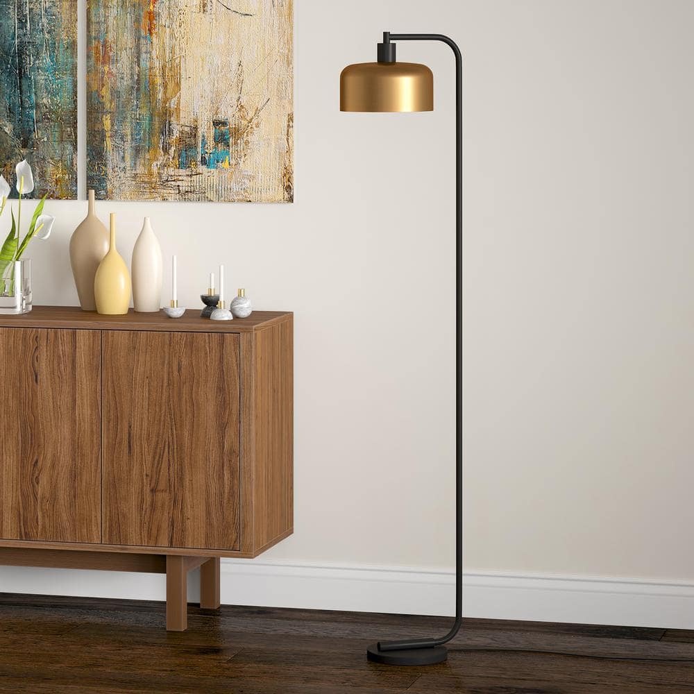 Arc Adjustable Bronze Floor Lamp with Smart Home Integration