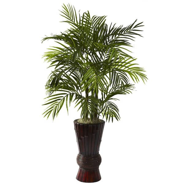 4 ft. Artificial Bamboo Tree in Planter for Indoor/Outdoor