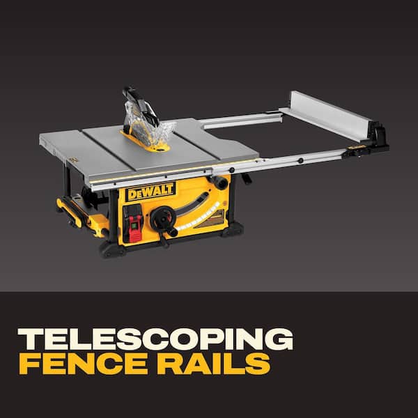 DEWALT 15 Amp Corded 10 in. Job Site Table Saw with Rolling Stand