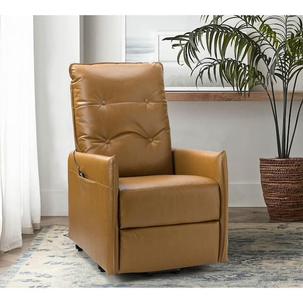 JAYDEN CREATION Karen Camel Mid-century Morden Small leather Power 