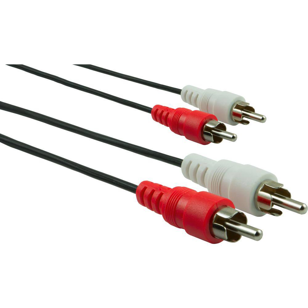 GE 15 ft. RCA Audio Cable with Red and White Ends (Audio Only, No Video