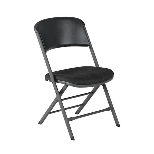 Lifetime Premium Padded Folding Chair; Charcoal Gray
