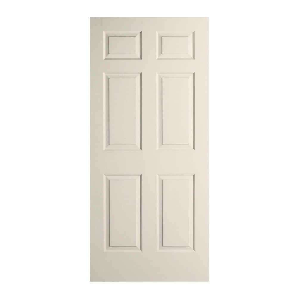 JELD-WEN 26 in. x 80 in. Colonist Primed Textured Molded Composite MDF ...