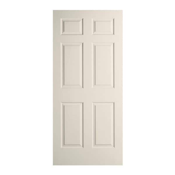 JELD-WEN 26 in. x 80 in. Colonist Primed Textured Molded Composite MDF Interior Door Slab