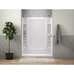 Ensemble 60 x 30 Alcove Shower Pan Base with Right Drain in White