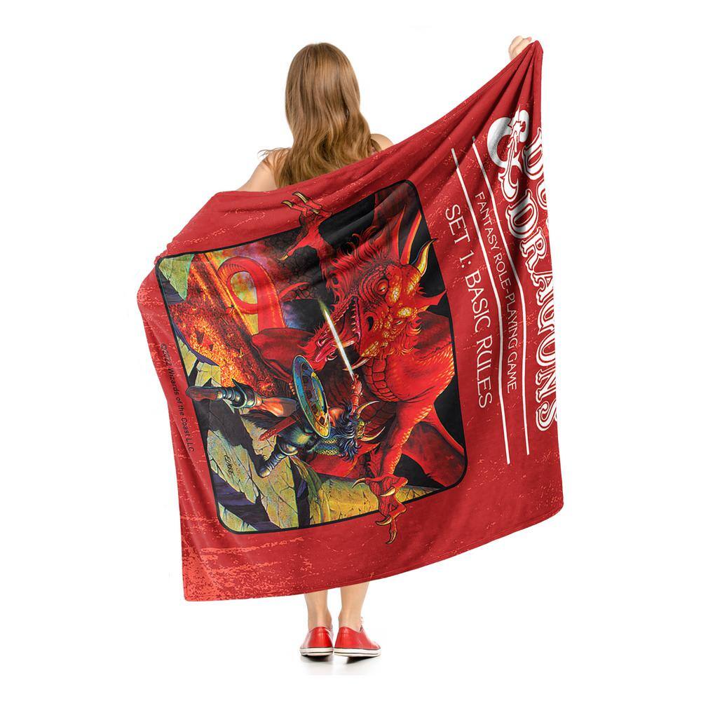 Dungeons & Dragons Red Silk Touch Throw Blanket 50" x 60"