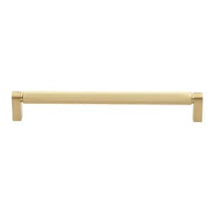 9 in. (224 mm) Satin Gold Solid Knurled Bar Pull (10-Pack)