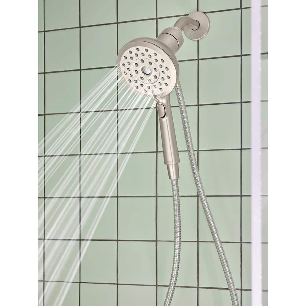 Nickel Handheld Shower Head with Magnetix Docking System