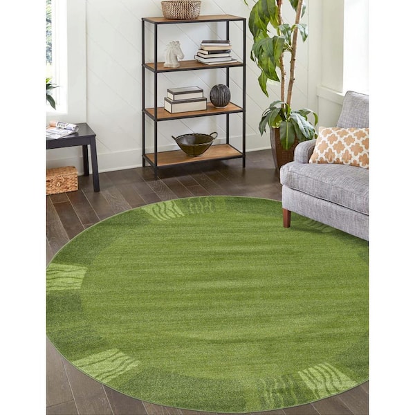 Del Mar Sarah Green 6' 0 x 6' 0 Round Rug