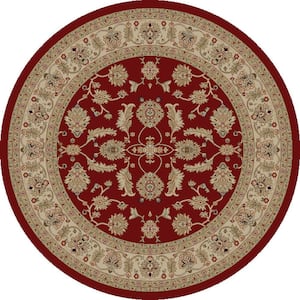 Jewel Antep Red 5 ft. Round Area Rug