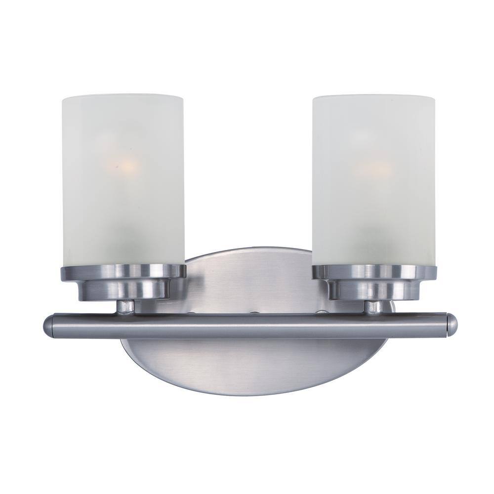 Corona 2-Light Satin Nickel Bath Light Vanity price history on PriceWatchPro