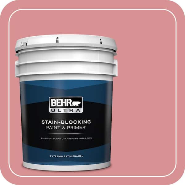 BEHR ULTRA 5 gal. Home Decorators Collection #HDC-CT-11 La Vie En Rose Satin Enamel Exterior Paint & Primer
