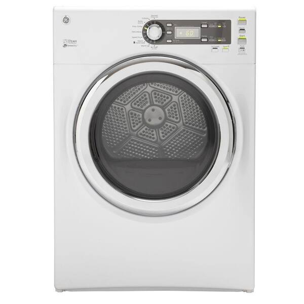 GE 7.0 cu. ft. Gas Dryer with Steam in White