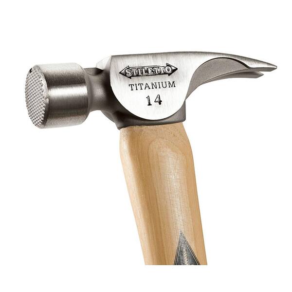 14-Oz Titane Stiletto Arrache-Clous Hickoryholz-Stiel Titanhammer Ti14MC-H16 