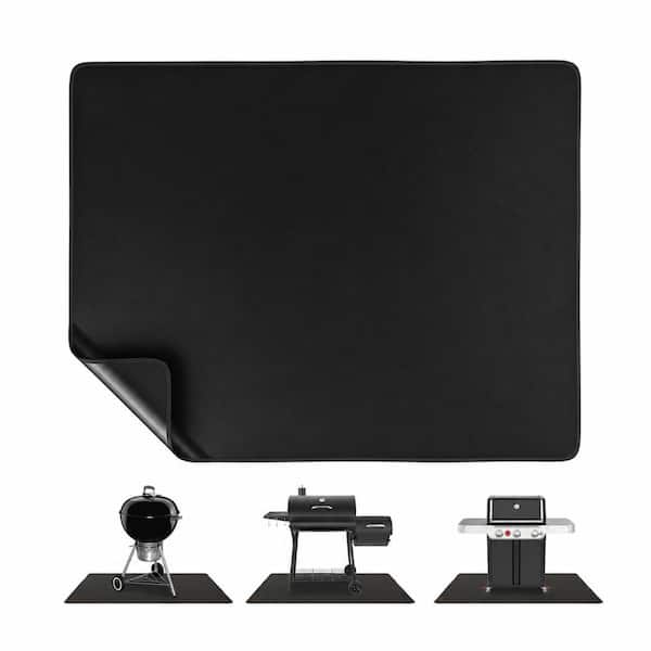 65 × 51 in. Under Grill Mat for Outdoor Grill Deck Protector, Heavy Duty Fireproof Waterproof BBQ Grill Mat for Fire Pit