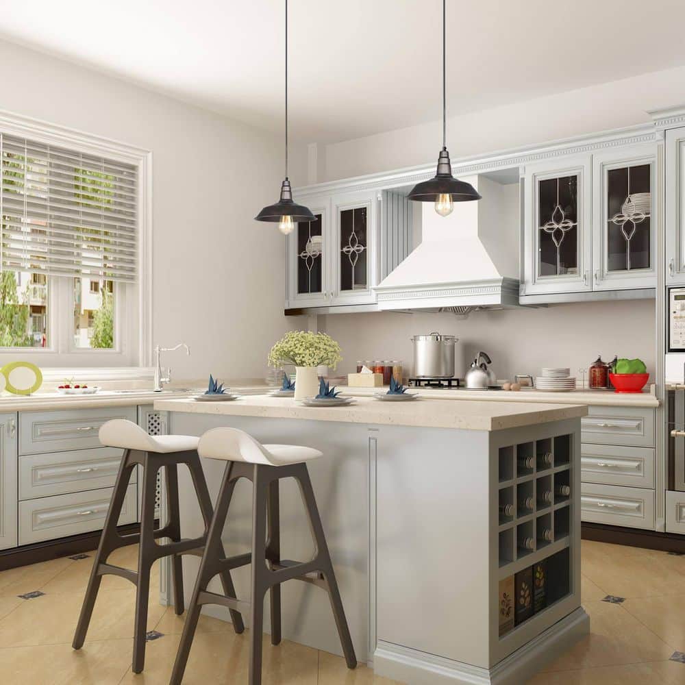 Mini Black Rustic Farmhouse LED Pendant Light with Metal Shade