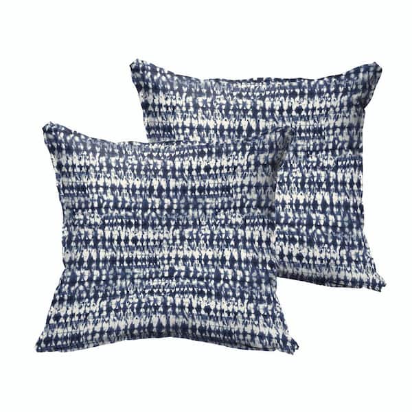 SORRA HOME Indigo Graphic Outdoor Throw Pillows (2-Pack)