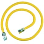 ProCoat 3/4 in. FIP x 3/4 in. MIP x 60 in. Stainless Steel Gas Connector 5/8 in. O.D. (93,200 BTU)