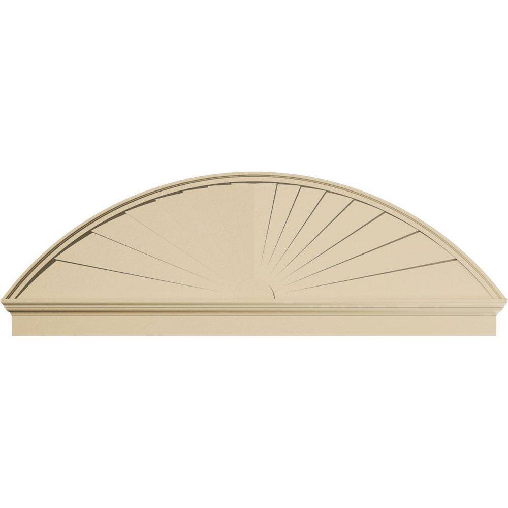 78 in. W x 26-3/8 in. H x 2-3/4 in. P Segment Arch Sunburst Signature Urethane Combination Pediment, Primed Tan price history on PriceWatchPro