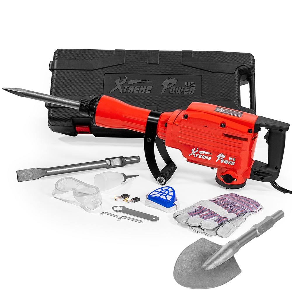 2200-Watt Heavy-Duty Electric Jackhammer Demolition Hammer Concrete Breaker Tool Kit with Spade Shovel Bit price history on PriceWatchPro