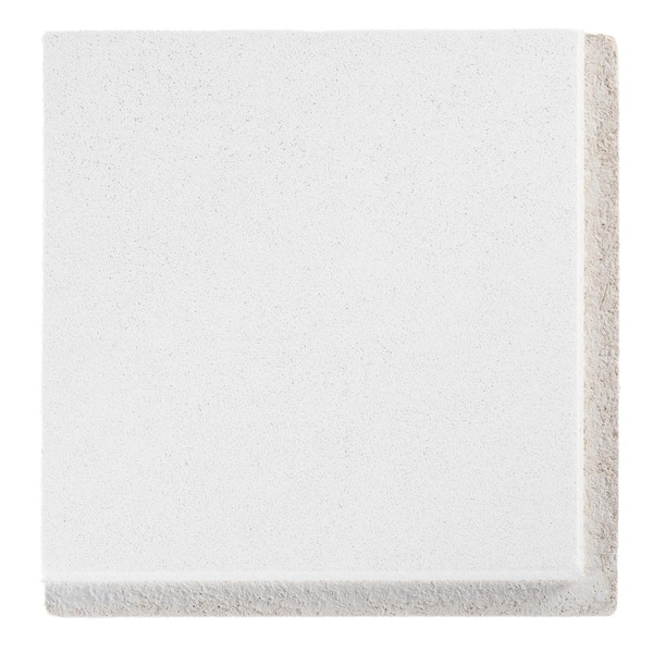 Armstrong Ceilings Scored White Mineral Fiber Drop Ceiling Tile Sample