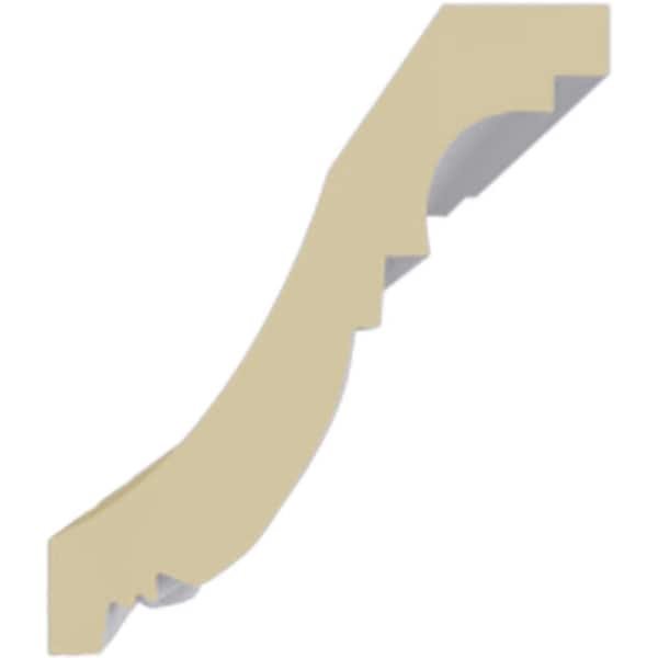 Ekena Millwork 2-3/8 in. x 2-3/4 in. x 94-1/2 in. Polyurethane Sequential Crown Moulding