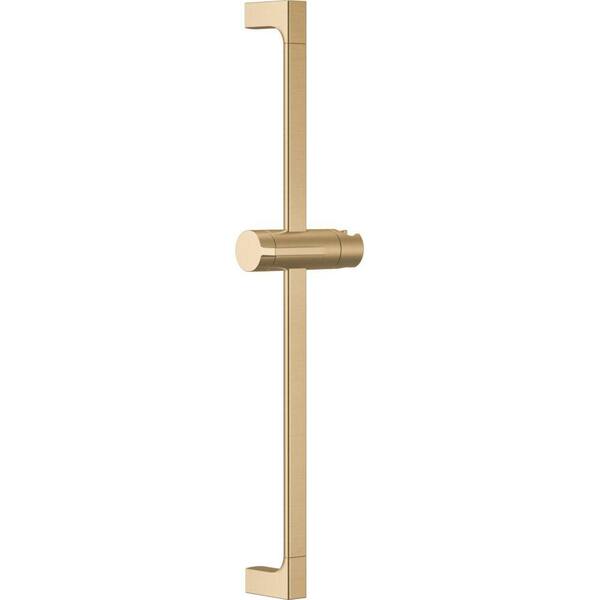 Gold 24 in. Adjustable Shower Slide Bar in Lumicoat Champagne Bronze