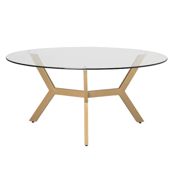 Height Round Glass Coffee Table, 3 Leg Round Coffee Table