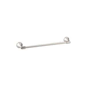 Windley 18 in. Wall Mounted Towel Bar in Brushed Nickel