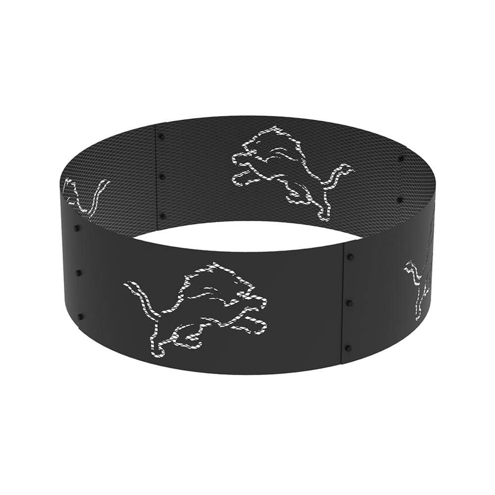 Black Detroit Lions 16'' Team Logo Cutout