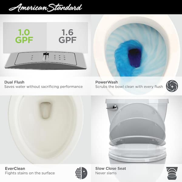 American Standard Cadet 3 Tall Height 2 Piece 1 0 1 6 Gpf Dual Flush Elongated Toilet In White Seat Included 3380 216st 020 The Home Depot