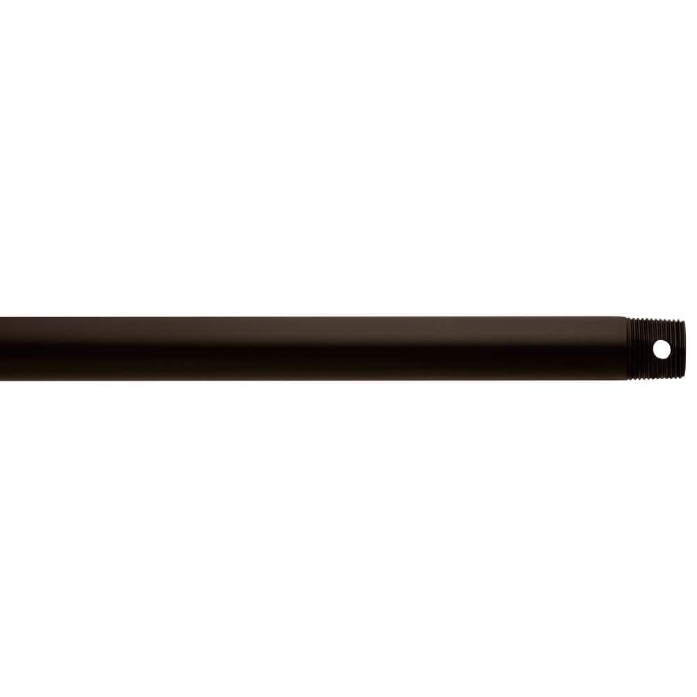 KICHLER 12 in. Oiled Bronze Dual Threaded Ceiling Fan Extension Downrod 360000OLZ The Home Depot