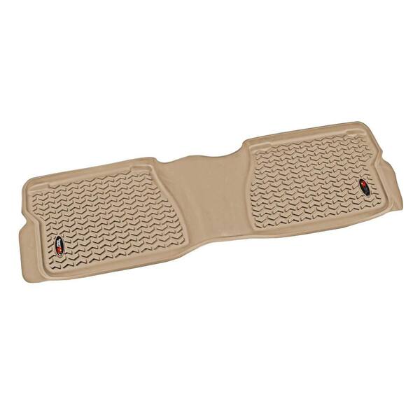 Rugged Ridge Floor Liner Rear 1-Piece Tan 2007-2011 Toyota Tundra Crew/Double Cab