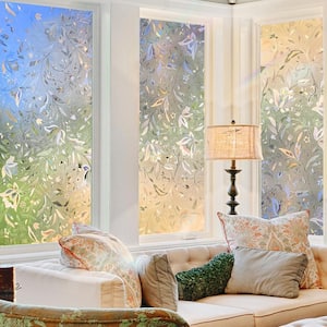 35.4 in. W x 197 in. L 3D Trulip Static Cling Decorative Window Film