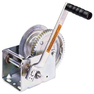 DL-Series 2-Speed Horizontal Pulling Winch with Ratchet DL2000A - 9.5 in. Handle, 2000 lb.