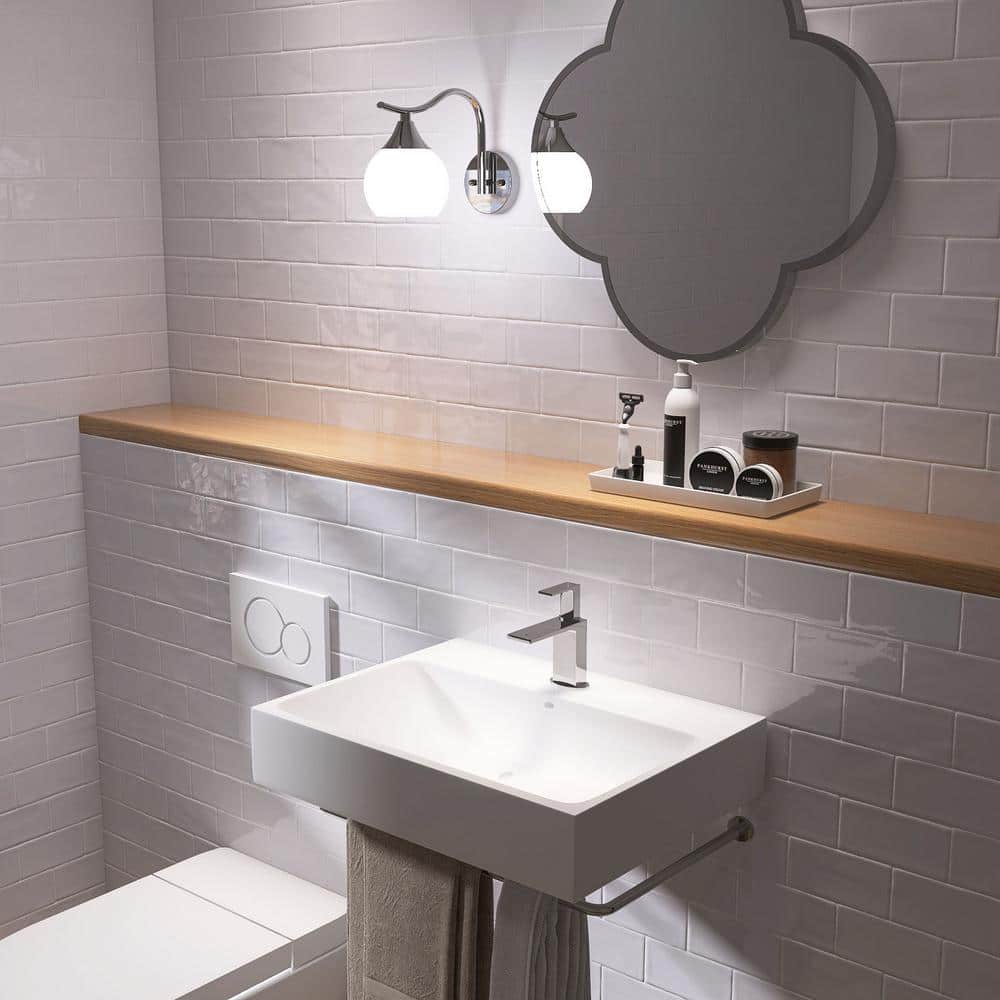 White Glossy 3x6 Ceramic Subway Wall Tile