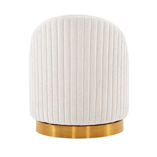 Manhattan Comfort Modern Leela Swivel Boucle Accent Chair in Cream- Set of 2 Manhattan Comfort Modern Leela Swivel Boucle Accent Chair in Cream- Set of 2