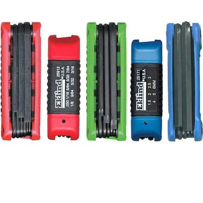 Combination Ergo-Fold Fold-up Set Sizes0.050 in. to 3/8 in. and Size 1.5 to 10 and Torx Sizes T8 to T40 (36-Piece)