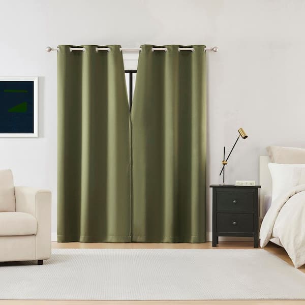 Sun Zero Sheridan Magnetic Closure Sage Green Layered 40 in. W x