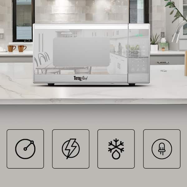 1.3 cu ft Stainless Steel Countertop Microwave Oven, electric 1100W, Digital Touch Controls