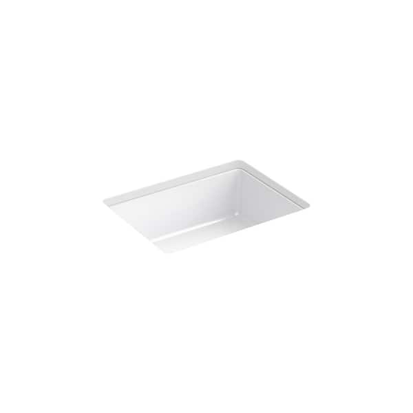 Verticyl 17 in. Rectangle Undermount Bathroom Sink in White