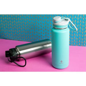 Ranger Pro 40 oz. Teal Stainless and Mint Stainless Steel Vacuum Bottle (2-Pack)