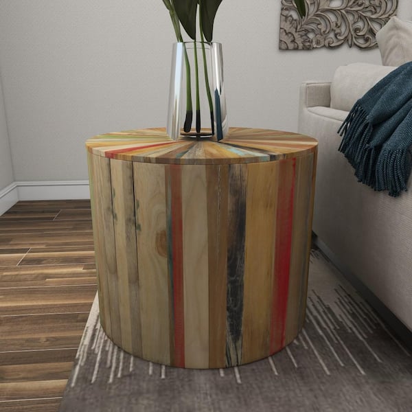 Reclaimed Wood End Table