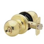 Ball Polished Brass Entry Door Knob