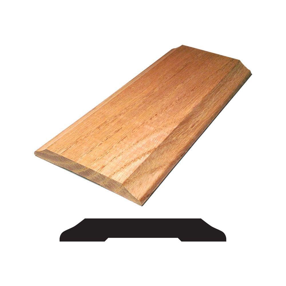 Weaber WW 372 1/2 in. x 3-1/2 in. x 72 in. Oak Saddle Threshold Molding ...